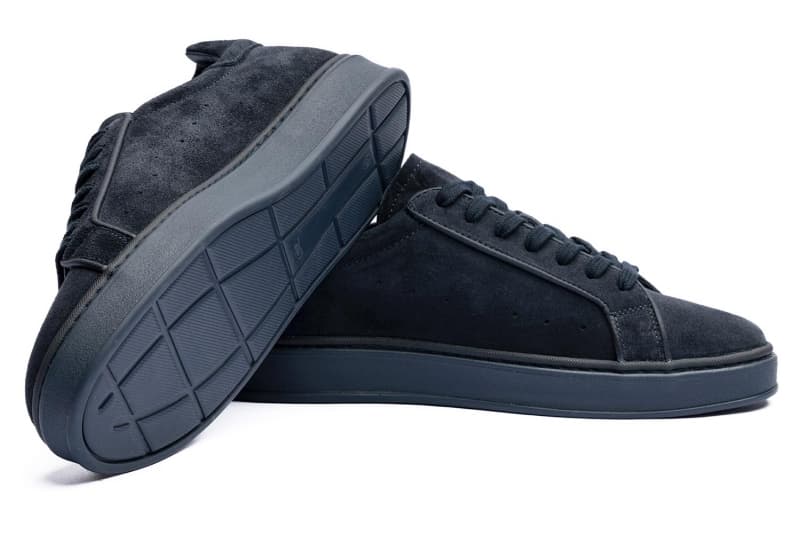 Navy suede sneakers